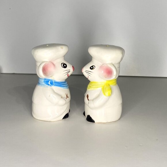 Vintage Chef Mice Salt & Pepper Shakers - Picture 6 of 11